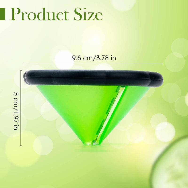 TXIN Carrot Curler and Peeler, Green Carrot Spiral Shred Slicer Root Vegetables Fruits Slicer Sharpener Garnishing Tool - Image 2